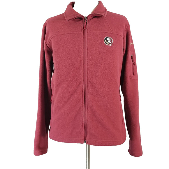 Columbia Florida State Seminoles fleece jacket women's XL extra large red full z - Picture 1 of 12